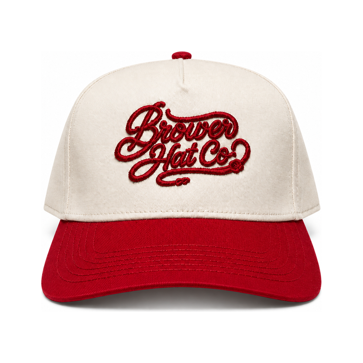 Brower Trucker in Red, front view
